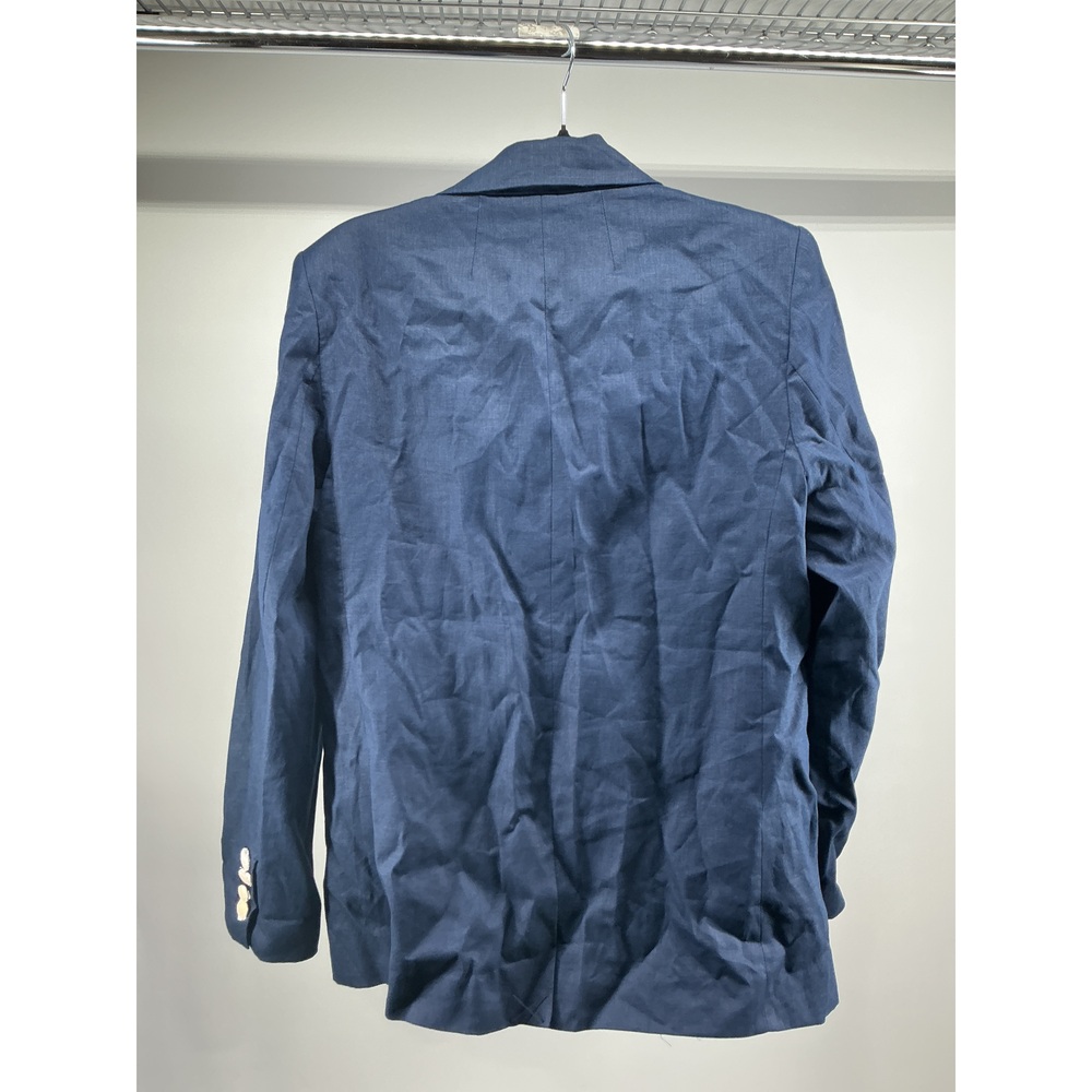 100% European Linen Relaxed Double-Breasted Blazer - Picture 2 of 3